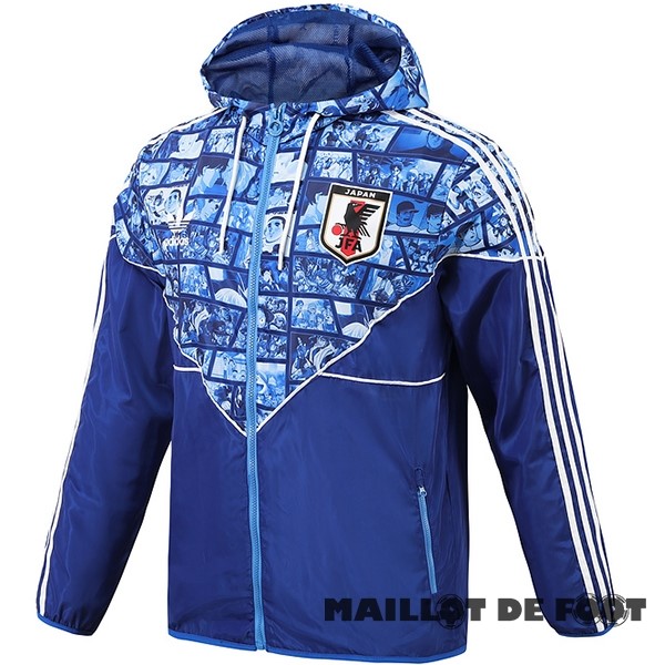 Foot Maillot Pas Cher Coupe Vent Japon 2023 Bleu Blanc