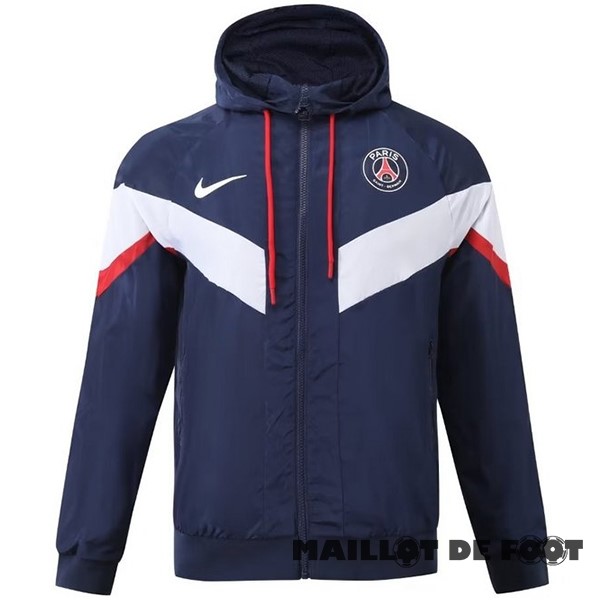 Foot Maillot Pas Cher Coupe Vent Paris Saint Germain 2023 2024 Bleu Marine Blanc Rouge