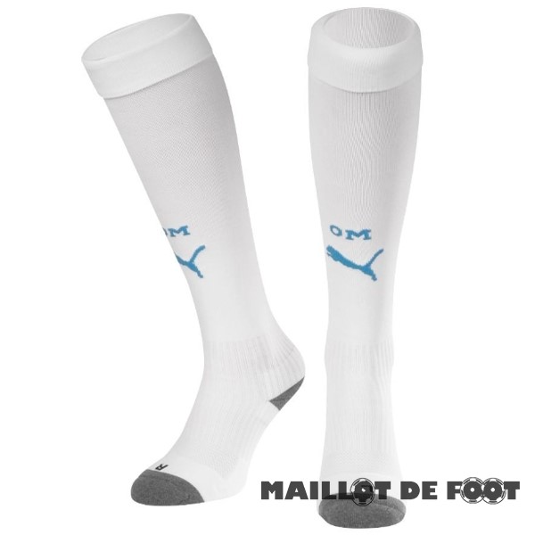Foot Maillot Pas Cher Domicile Chaussette Marsella 2023 2024 Blanc