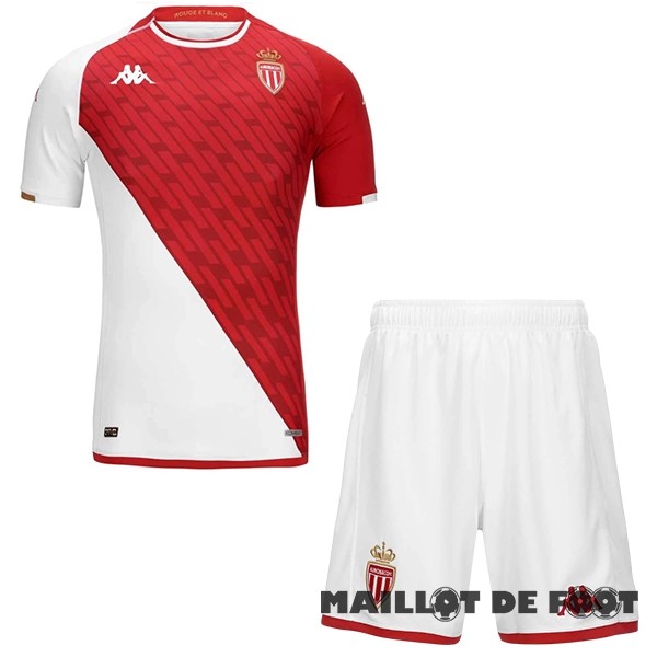 Foot Maillot Pas Cher Domicile Conjunto De Enfant AS Monaco 2023 2024 Blanc Rouge