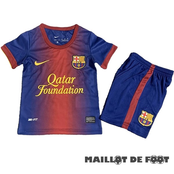 Foot Maillot Pas Cher Domicile Conjunto De Enfant Barcelona Retro 2012 2013 Rouge Bleu