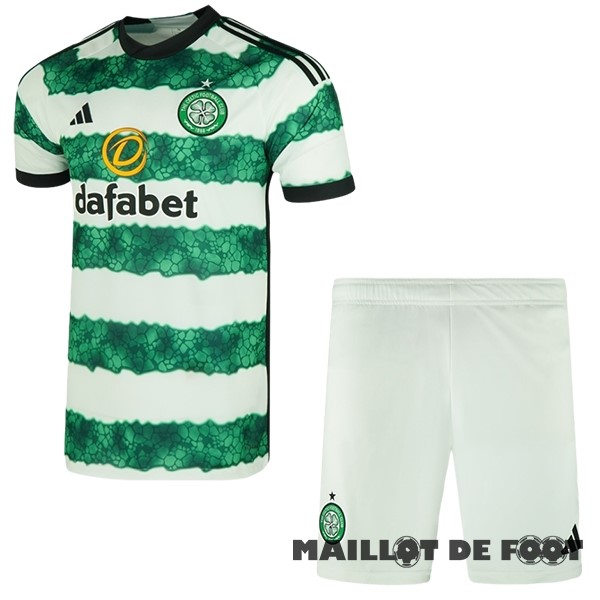 Foot Maillot Pas Cher Domicile Conjunto De Enfant Celtic 2023 2024 Vert Blanc