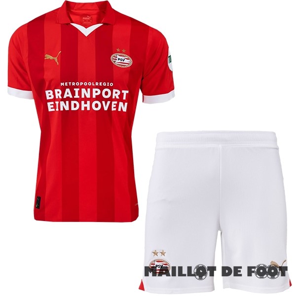 Foot Maillot Pas Cher Domicile Conjunto De Enfant Eindhoven 2023 2024 Rouge