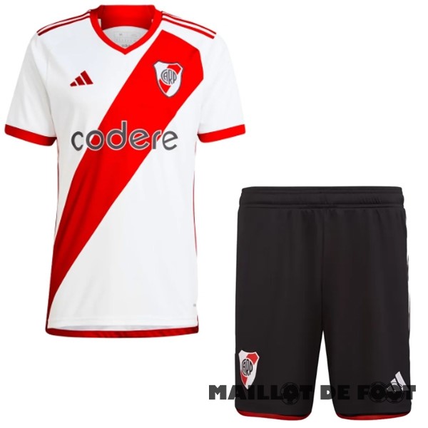 Foot Maillot Pas Cher Domicile Conjunto De Enfant River Plate 2023 2024 Blanc