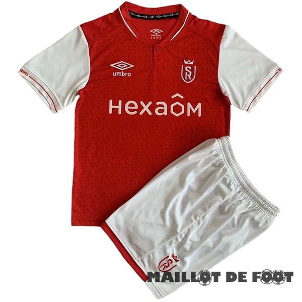 Foot Maillot Pas Cher Domicile Conjunto De Homme Stade de Reims 2023 2024 Rouge