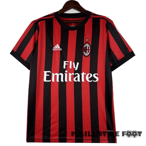 Foot Maillot Pas Cher Domicile Maillot AC Milan Retro 2017 2018 Rouge