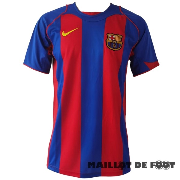 Foot Maillot Pas Cher Domicile Maillot Barcelona Retro 2004 2005 Bleu Rouge