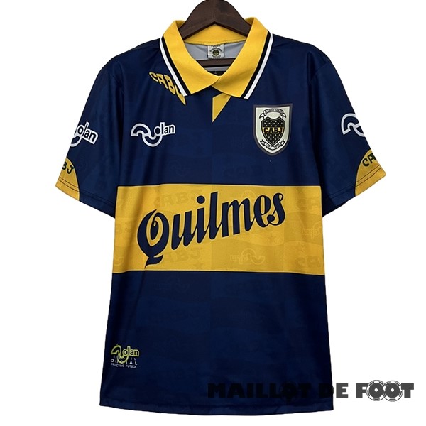 Foot Maillot Pas Cher Domicile Maillot Boca Juniors Retro 1995 1996 Bleu