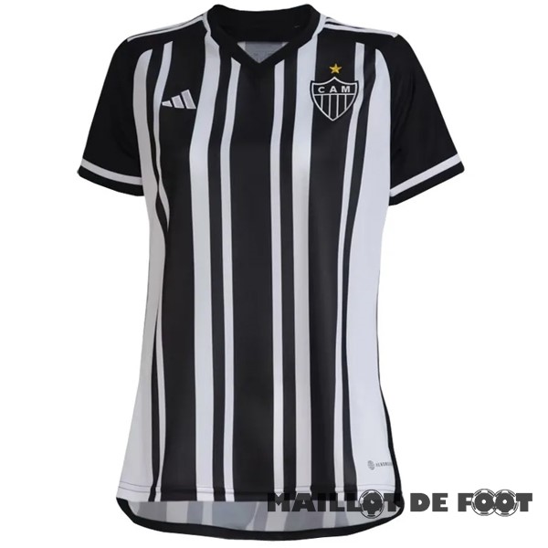 Foot Maillot Pas Cher Domicile Maillot Femme Atlético Mineiro 2023 2024 Noir Blanc