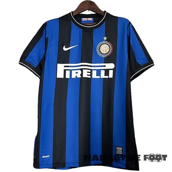 Foot Maillot Pas Cher Domicile Maillot Inter Milán Retro 2009 2010 Bleu