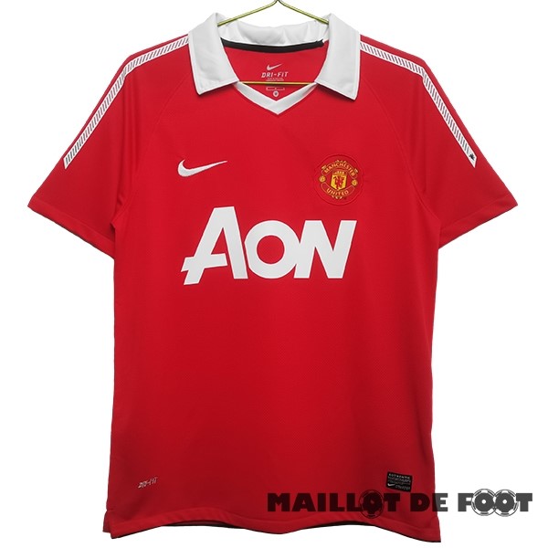 Foot Maillot Pas Cher Domicile Maillot Manchester United Retro 2011 2012 Rouge