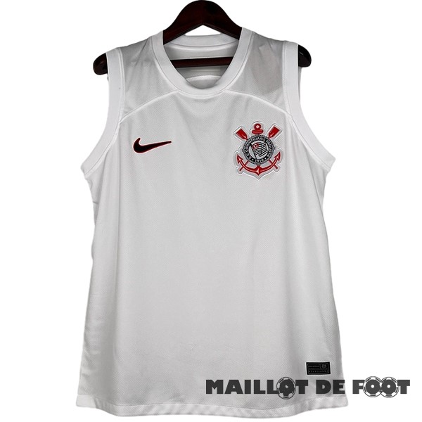 Foot Maillot Pas Cher Domicile Maillot Sans Manches Corinthians Paulista 2023 2024 Blanc