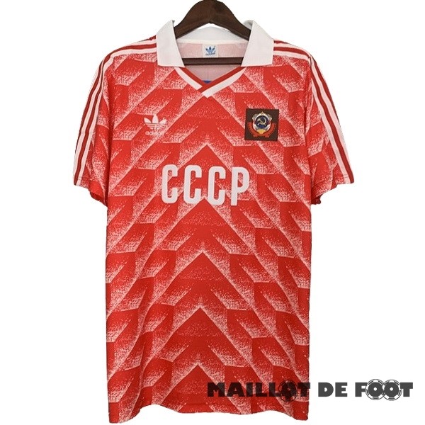 Foot Maillot Pas Cher Domicile Maillot Union soviétique Retro 1987 1988 Rouge