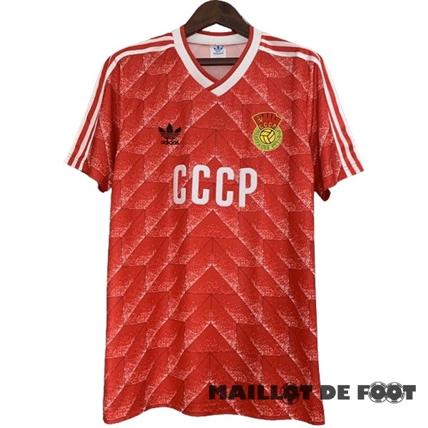 Foot Maillot Pas Cher Domicile Maillot Union soviétique Retro 1988 1989 Rouge