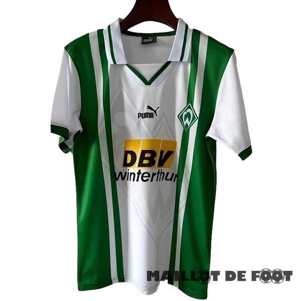 Foot Maillot Pas Cher Domicile Maillot Werder Bremen Retro 1996 1997 Vert