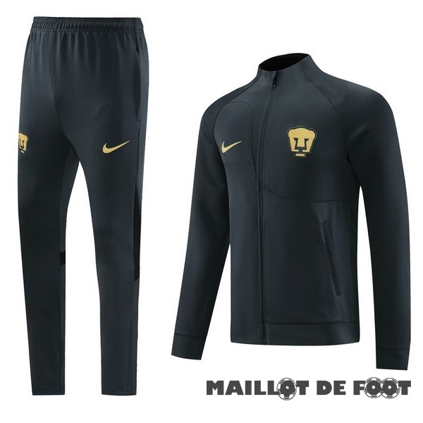 Foot Maillot Pas Cher Ensemble Complet Ensemble Complet longue fermeture éclair vêtements De Sport América 2023 2024 Gris Marine