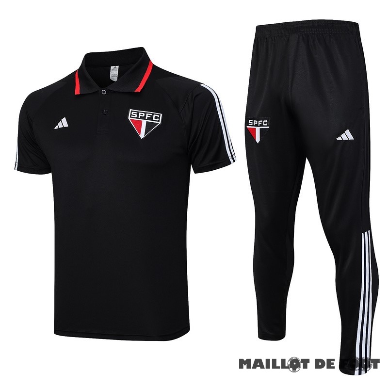 Foot Maillot Pas Cher Ensemble Complet Polo São Paulo 2023 2024 Noir