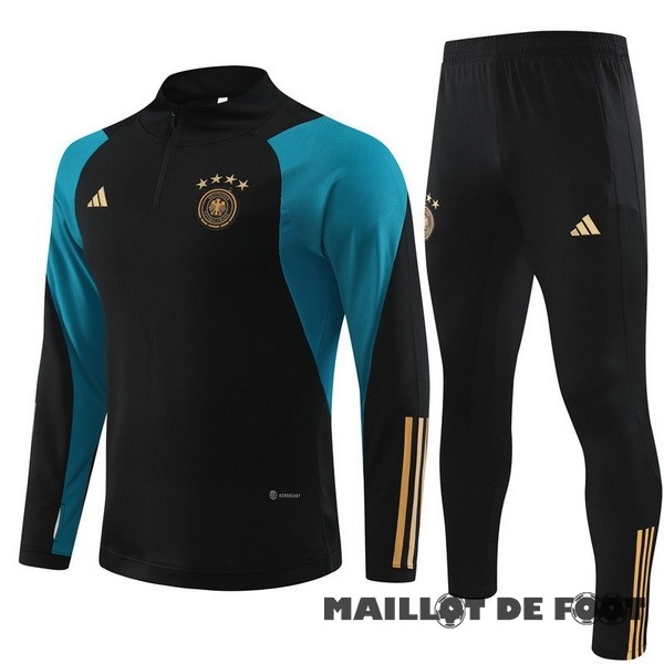 Foot Maillot Pas Cher Ensemble Complet Sudadera Entrainement Allemagne 2023 Noir Vert