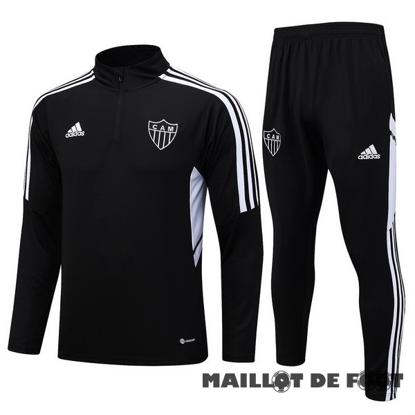 Foot Maillot Pas Cher Ensemble Complet Sudadera Entrainement Atlético Mineiro 2023 2024 Noir Blanc