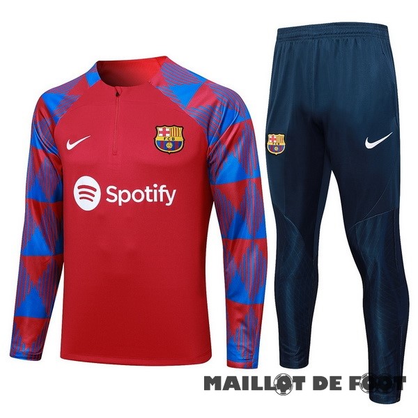 Foot Maillot Pas Cher Ensemble Complet Sudadera Entrainement Barcelona 2023 2024 Rouge Bleu