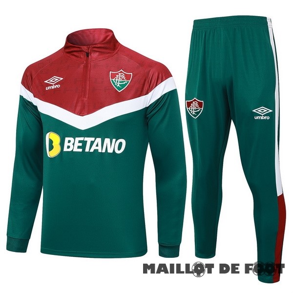 Foot Maillot Pas Cher Ensemble Complet Sudadera Entrainement Flamengo 2023 2024 Vert Rouge