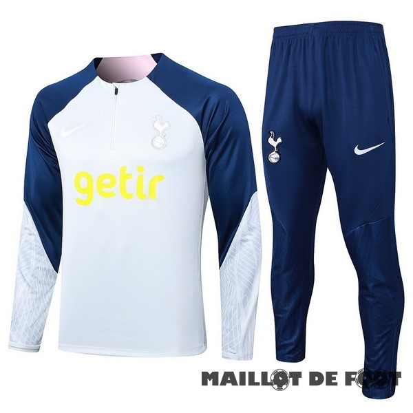 Foot Maillot Pas Cher Ensemble Complet Sudadera Entrainement Tottenham Hotspur 2023 2024 Gris Clair Bleu