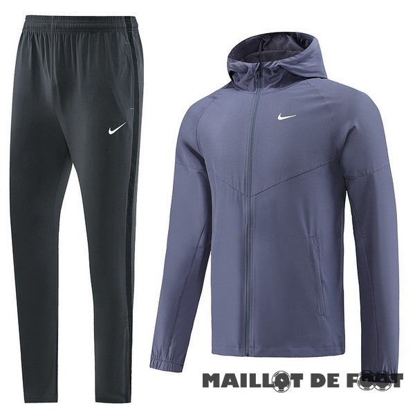 Foot Maillot Pas Cher Ensemble Complet Veste Con Capucha Nike 2023 Noir Gris