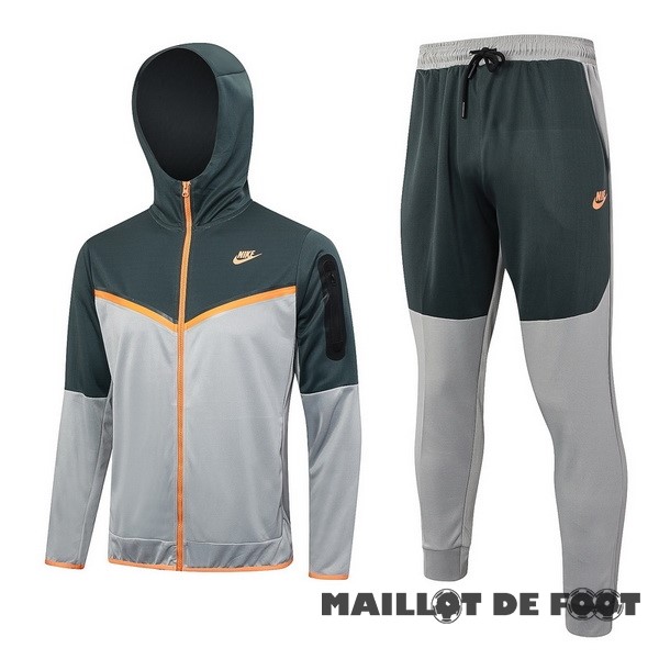 Foot Maillot Pas Cher Ensemble Complet Veste Con Capucha Nike 2023 Vert Gris