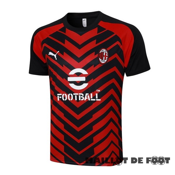 Foot Maillot Pas Cher Entrainement AC Milan 2023 2024 Rouge Noir