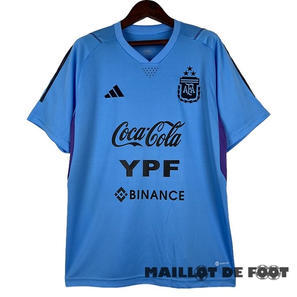 Foot Maillot Pas Cher Entrainement Argentine 2023 Bleu Purpura