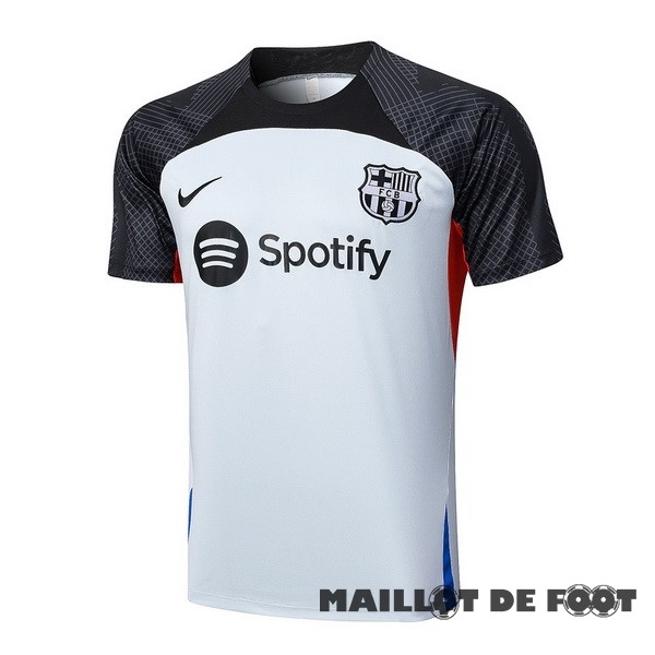 Foot Maillot Pas Cher Entrainement Barcelona 2023 2024 Gris Clair Rouge