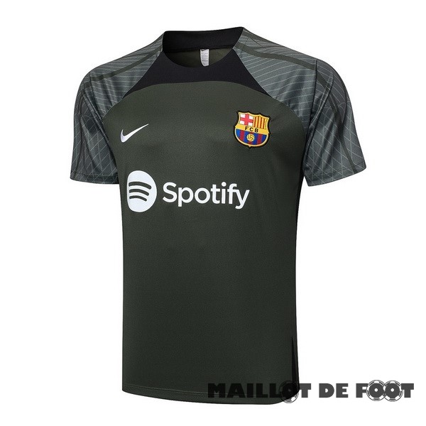 Foot Maillot Pas Cher Entrainement Barcelona 2023 2024 Vert Marine