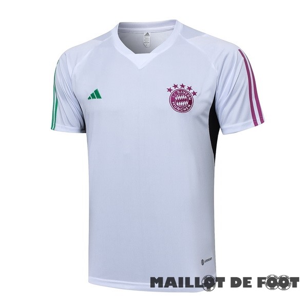 Foot Maillot Pas Cher Entrainement Bayern Múnich 2023 2024 Blanc Purpura