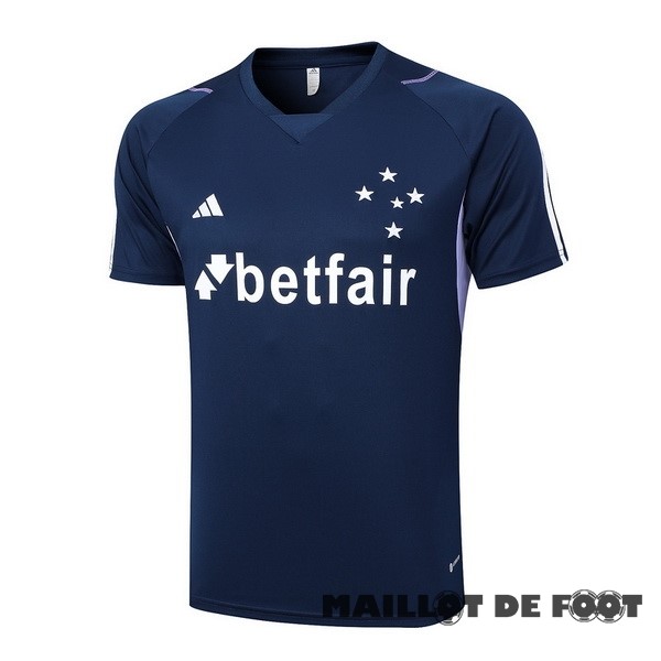 Foot Maillot Pas Cher Entrainement Cruzeiro 2023 2024 Bleu Marine Purpura