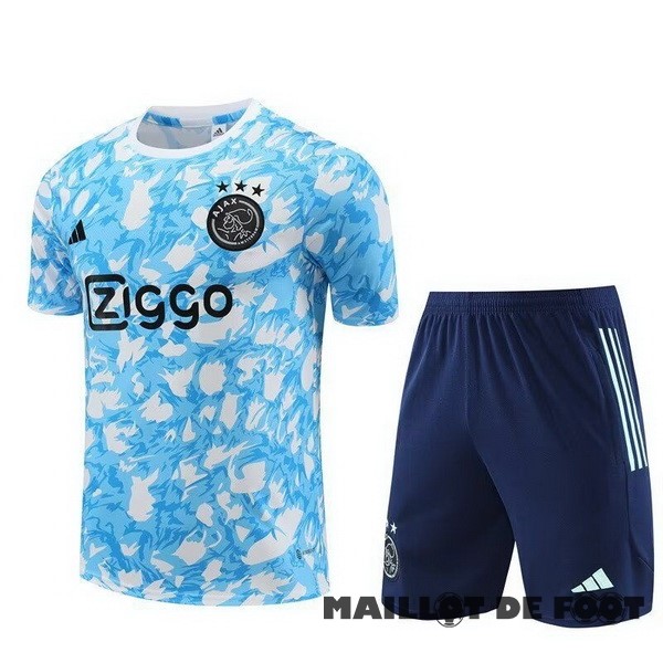 Foot Maillot Pas Cher Entrainement Ensemble Complet Ajax 2023 2024 Bleu