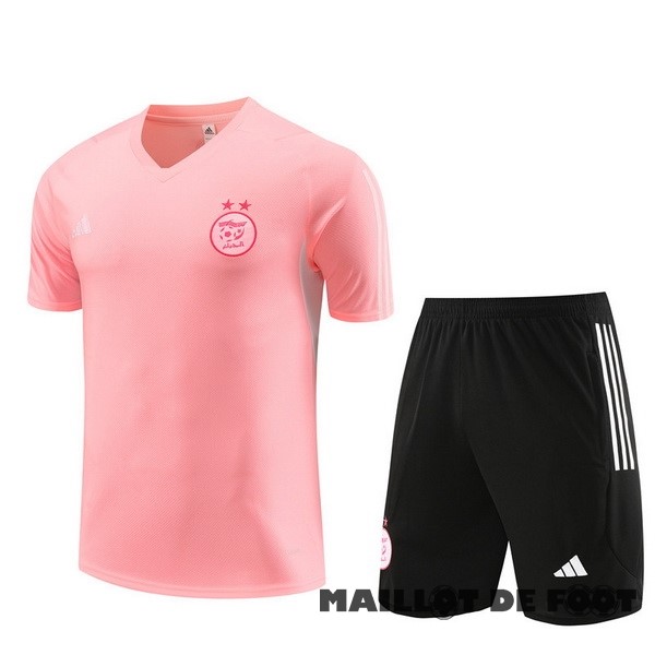 Foot Maillot Pas Cher Entrainement Ensemble Complet Algérie 2023 Rose Noir