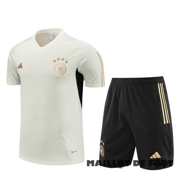 Foot Maillot Pas Cher Entrainement Ensemble Complet Allemagne 2023 Jaune I Noir