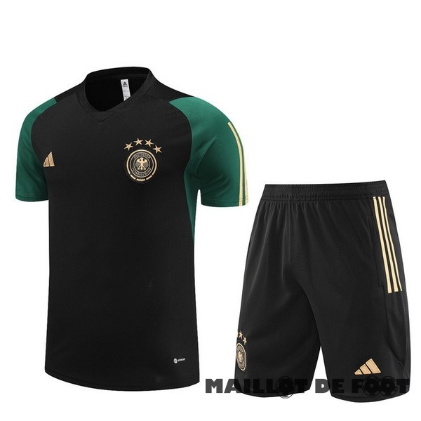 Foot Maillot Pas Cher Entrainement Ensemble Complet Allemagne 2023 Vert Noir