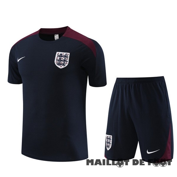 Foot Maillot Pas Cher Entrainement Ensemble Complet Angleterre 2023 Bleu Marine