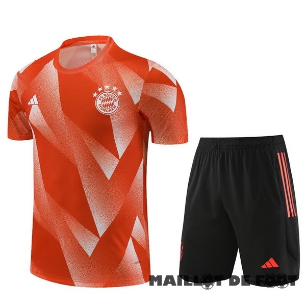 Foot Maillot Pas Cher Entrainement Ensemble Complet Bayern Múnich 2023 2024 Orange Noir