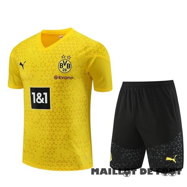 Foot Maillot Pas Cher Entrainement Ensemble Complet Borussia Dortmund 2023 2024 Jaune I Noir