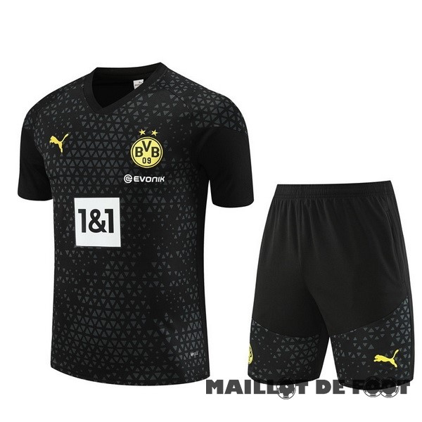 Foot Maillot Pas Cher Entrainement Ensemble Complet Borussia Dortmund 2023 2024 Noir