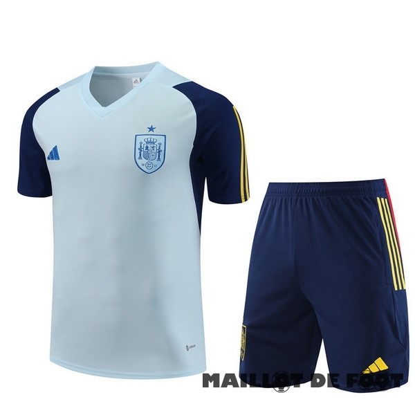 Foot Maillot Pas Cher Entrainement Ensemble Complet Espagne 2023 I Bleu