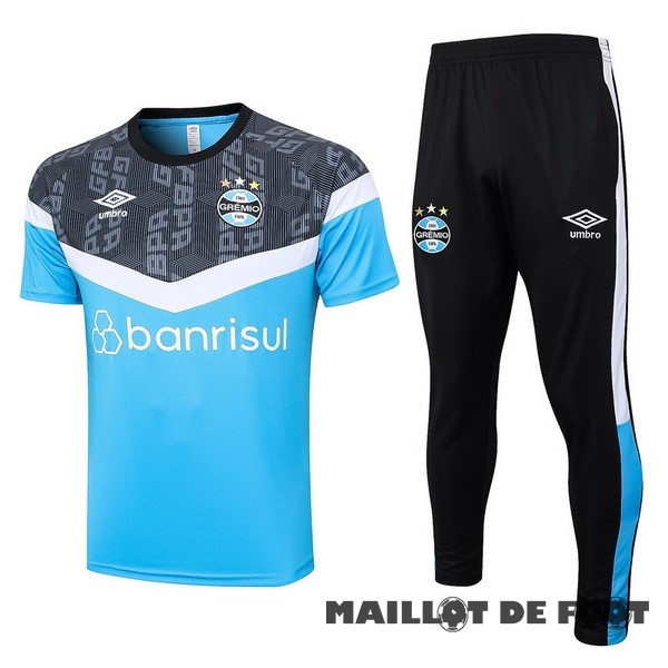 Foot Maillot Pas Cher Entrainement Ensemble Complet Grêmio 2023 2024 Bleu Noir