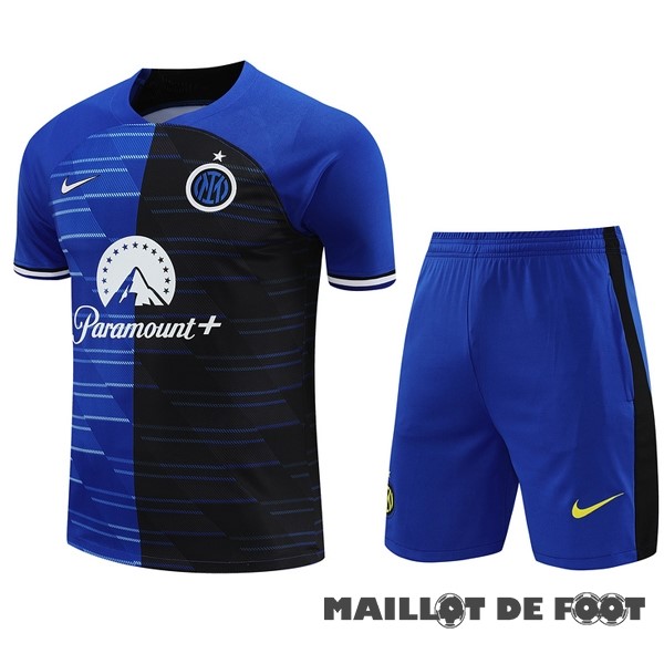 Foot Maillot Pas Cher Entrainement Ensemble Complet Inter Milán 2023 2024 Bleu