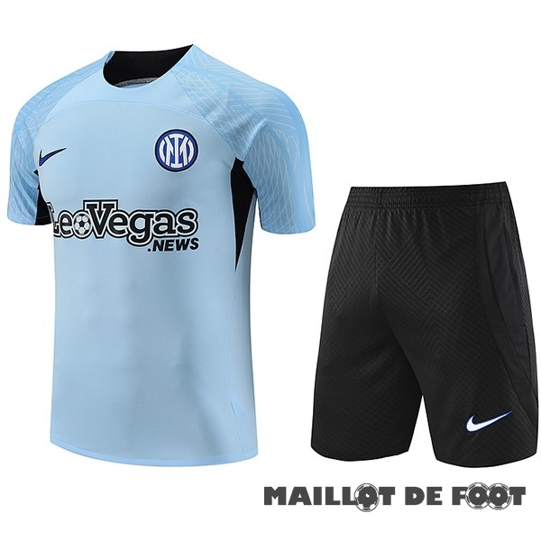 Foot Maillot Pas Cher Entrainement Ensemble Complet Inter Milán 2023 2024 Bleu IIII Noir