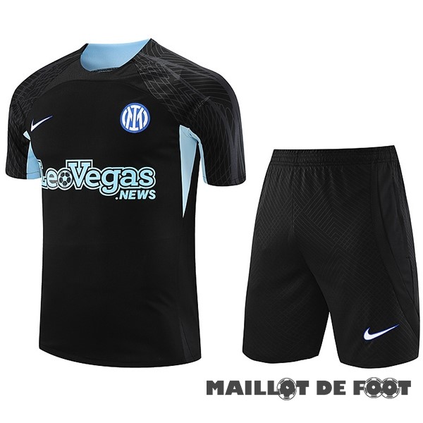 Foot Maillot Pas Cher Entrainement Ensemble Complet Inter Milán 2023 2024 Noir I Bleu