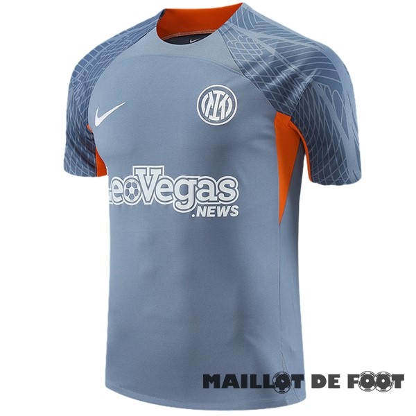 Foot Maillot Pas Cher Entrainement Inter Milán 2023 2024 Gris Orange