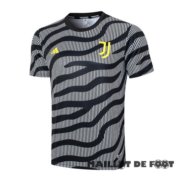 Foot Maillot Pas Cher Entrainement Juventus 2023 2024 Gris I Noir