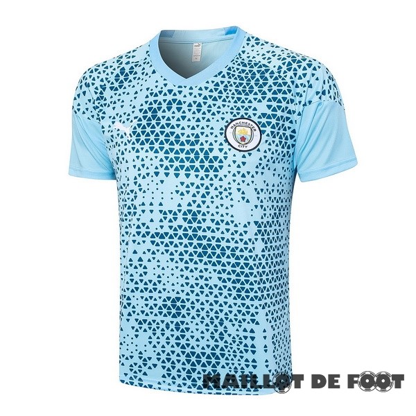 Foot Maillot Pas Cher Entrainement Manchester City 2023 2024 Bleu